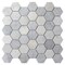 Apollo Tile Harbor Wht, 4.92 sq.ft 11.8 in. X12 in. Txtrd Carrara Hexagon Mrbl Msic Tile, 5PK APLBL9901CAEC06 - alternate 1